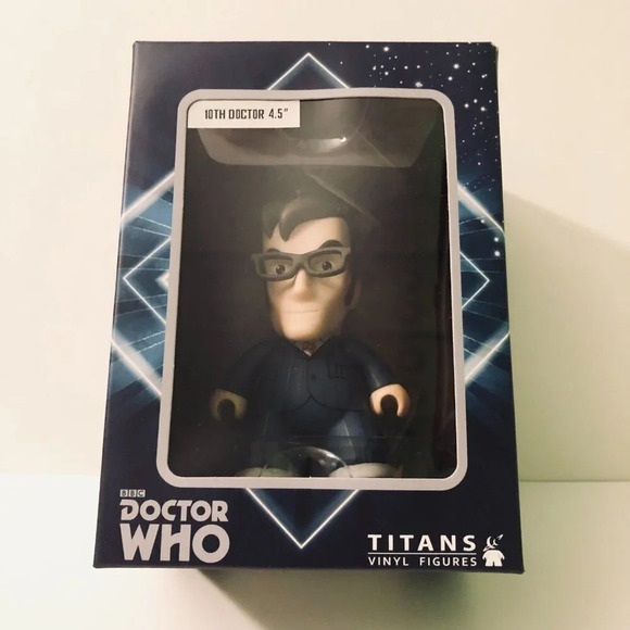 Titans Other - 2012 Titan Doctor Who 10th Doctor With Glasses Vinyl Figure Toys Dr Who